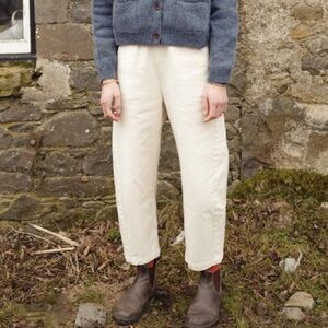 LE BON SHOPPE Arc Pants in Naturel Size Small PETITE